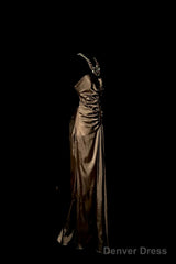Vintage Mermaid Sweetheart Brown Long Prom Gown Fairy Prom Dresses