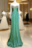 Vintage Mermaid Sweetheart Green Long Prom Gown Fairy Prom Dresses