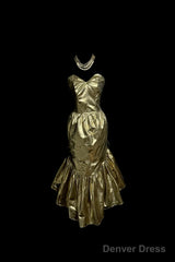 Vintage Mermaid Sweetheart Short Prom Gown Fairy Prom Dresses