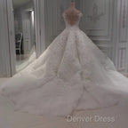 Vintage Off The Shoulder Ball Gowns Couture Wedding Dresses Lace Appliques