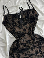 Vintage Purple Black Lace Strap Mini Homecoming Dresses