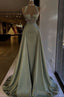 Vintage Sage Green Prom Dress Long Prom Dresses