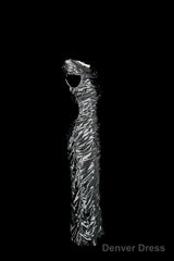 Vintage Sheath Off The Shoulder Silver Gray Sleeveless Long Prom Gown Fairy Prom Dresses