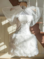 Vintage Sheath White Homecoming Dresses 16Th Birthday Outfits