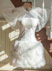 Vintage Sheath White Homecoming Dresses 16Th Birthday Outfits