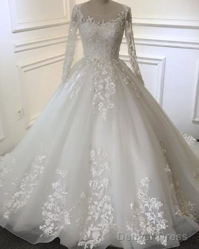 Vintage Wedding Dresses Lace Embroidery Long Sleeves Secondary image