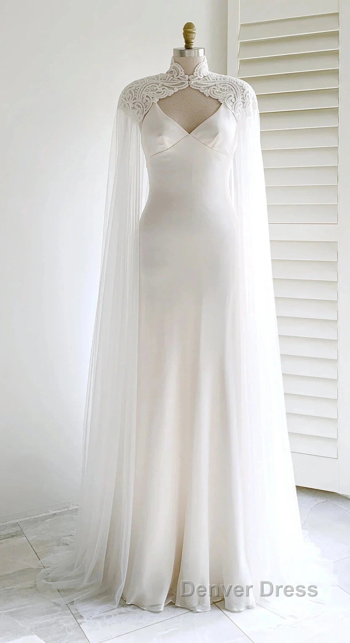 Weitese Dresses Prom Dresses Stores White Bridal Long Tulle Cape Sleeves With Embroidered Lace Appliques Long Wedding Dresses Party Dresses Formal Wear Dresses