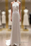 Weitese Formal WomenS Dresses White Halter Light Wedding Dresses Bride Dresses Fishtail Evening Dresses Prom Dresses Stores