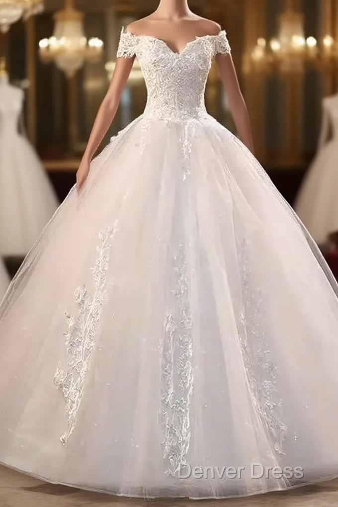 Whaite Long Custom Evening Dresses Wedding Dresses Main image