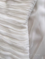 White Bodycon Dresses Strapless Chiffon Long Prom Dresses Simple Evening Dresses