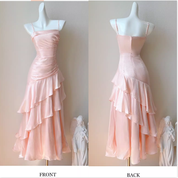 Vintage-Inspired Birthday Prom Dress Under $160 White Ruffled Layered Fairytale Graduation Prom Dresses