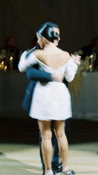 White Lace Bridal Dresses, Long Sleeves Mini Wedding Gowns,