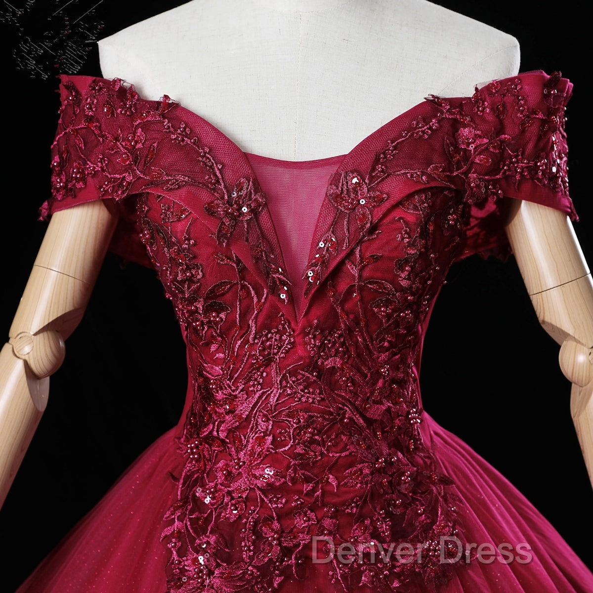 Wine Red Ball Gowns Sweetheart Off Shoulder Long Prom Dress, Wine Red Sweet 16 Dresses