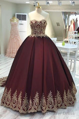 Wine Red Wedding Dress,Burgundy Wedding Gowns Prom Dresses
