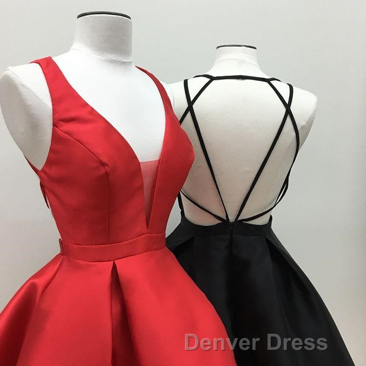 Womens Strappy Back Homecoming Dresses Short Prom Gown