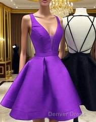 Womens Strappy Back Homecoming Dresses Short Prom Gowns
