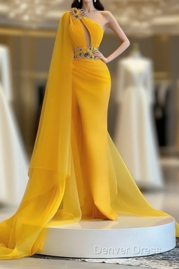 Yellow Long Prom Dresses Main image