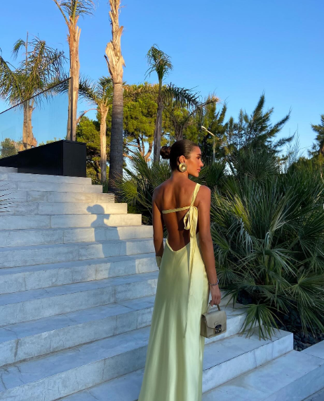 Yellow One Shoulder Prom Dress, Floor Length Prom Gown Secondary image