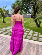 New Purple V-Neck Prom Dress, Graduation Prom Dresses