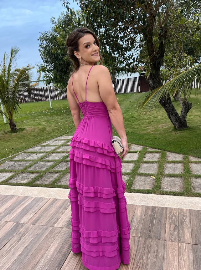 New Purple V-Neck Prom Dress, Graduation Prom Dresses