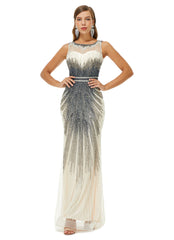 Prom Dresses, 2024 Sleeveless Prom Dress, Floor Length Formal Evening Dresses