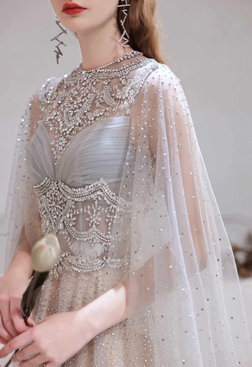 Modest O Neck Long Sleeves Evening Dress, 2023 Long Evening Party Dresses, Women Robe De Luxe Femme A Line Prom Gown