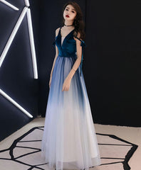 Simple Green Tulle Long Prom Dress, Green Tulle Evening Dress