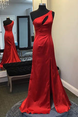 Merenneito yksi hartia punainen pitkä prom -mekko avaimenreikillä