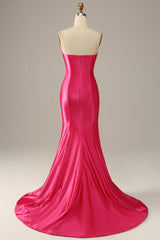 Fuchsia Sweetheart Mermaid Prom Kleid