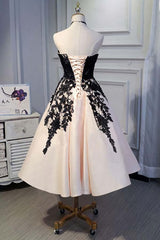 A-line Satin Short Prom Dresses For Black girls For Women,Homecoming Dress Outfits For Women with Black Lace