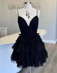 A-line Tiered Short Homecoming Dress Outfits For Girls,Formal Mini Dresses