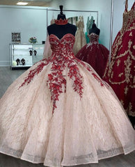 Ball Gown Long Prom Dress Outfits For Women Princess Quinceanera Dresses