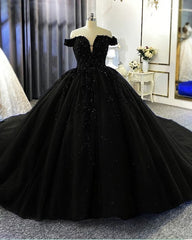 Ball Gown Off The Shoulder Wedding Dress Outfits For Women Beaded Prom Dress
