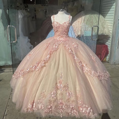 Ball Gown Sweet 16 Dress Outfits For Women Princess Quinceanera Dresses For Black girls Lace Appliques Sweet 15 Party Prom Ball Gowns