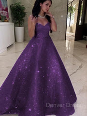 Ball Gown Sweetheart Sweep Train Evening Dresses For Black girls With Ruffles