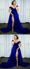 Off The Shoulder Prom Dresses Plus Size Evening Gown