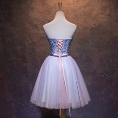 Cute Pink and Blue Homecoming Dress Outfits For Girls, Tulle Short Prom Dress