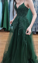 Emerald green prom dress Graduation Party Dresses, Prom Dresses For Teens