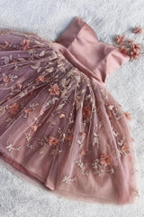 Floral Appliqued Sweet 16 Dress Outfits For Women A-line Tulle Homecoming Dresses