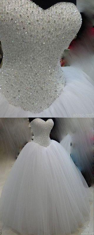 Wedding Dresses, New White Ivory Beadding Wedding Dress, Bridal Gown