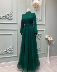 Green Prom Dress Outfits For Girls, Custom Made Evening Dress