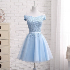 Light Blue Party Dress Outfits For Girls, Charming Blue Bridesmaid Dress Outfits For Women , Party Dress