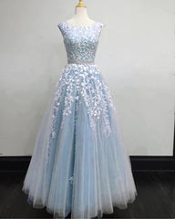Modest Prom Dresses For Black girls Tulle Cap Sleeves Lace Embroidery