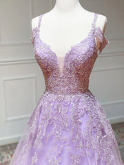 Off the Shoulder Long Purple Prom Dresses For Black girls For Women, Off Shoulder Purple Lace Formal Evening Dresses