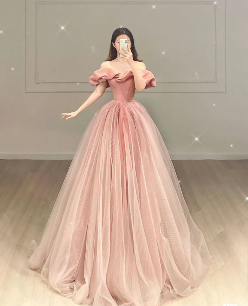 Pink Fashion Prom Dresses, Formal Evening Dresses