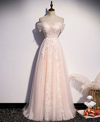 Pink Tulle Lace Long Prom Dress Outfits For Women Pink Tulle Lace Formal Dress