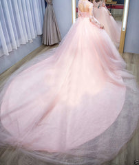 Long Women Pink Pink Prom Dresses