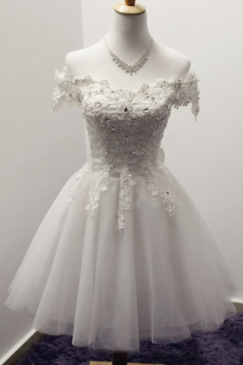 2023 Off Shoulder Lace Lovely Elegant Romantic Prom Dresses