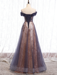 Beautiful Tulle Long A-line 2024 Party Dresses