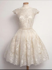 New Arrival Short Mini Lace O Neck Real Made On Sale Homecoming Dresses